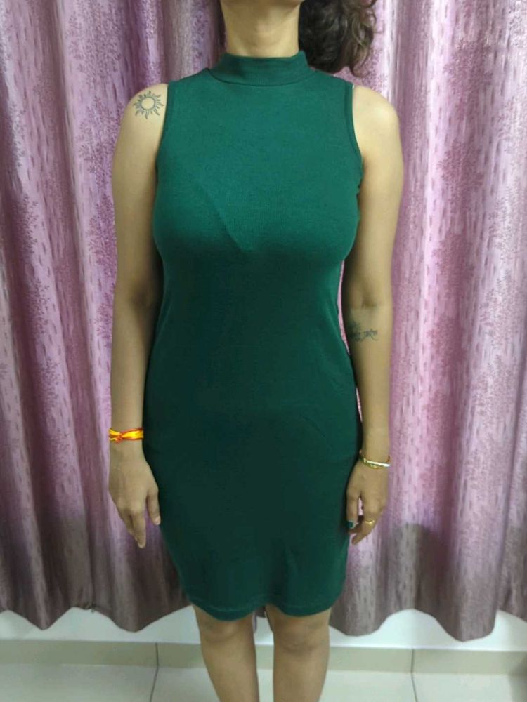 Green Bodycon Mini Dress