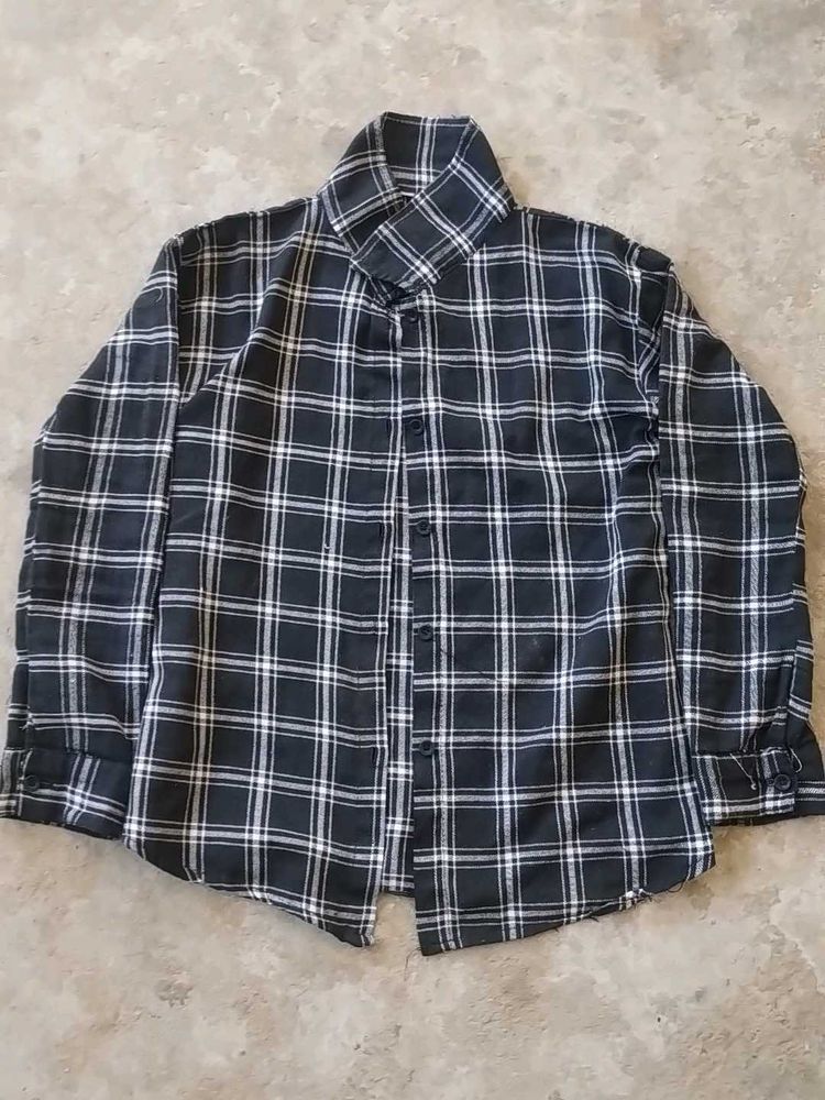 Black Checked Shirt