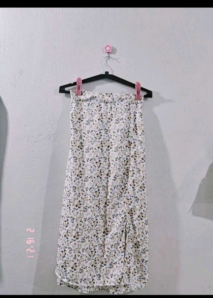 Floral Print Skirt