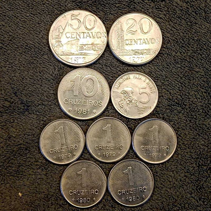 Brazil Coins Set (9 Pcs)