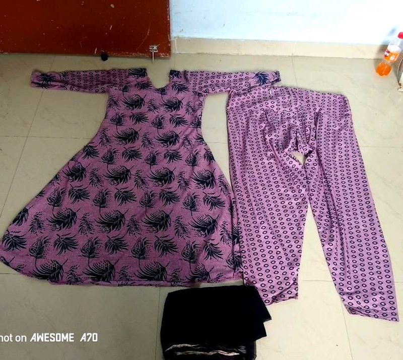 Purple Print Lounge Set