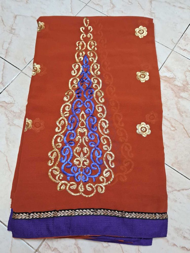 New Saree With Blouse