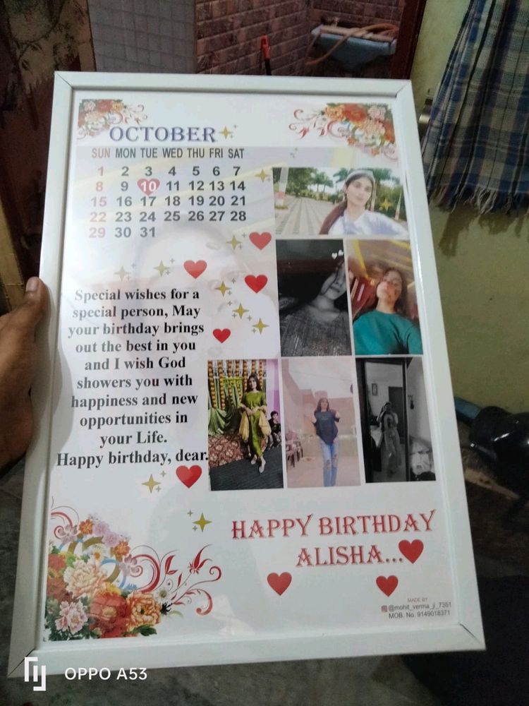 Beautiful Customise Birthday Gift For Someone Spec