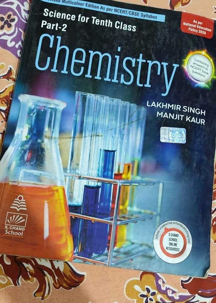 Class 10th Chemistry Book 📚