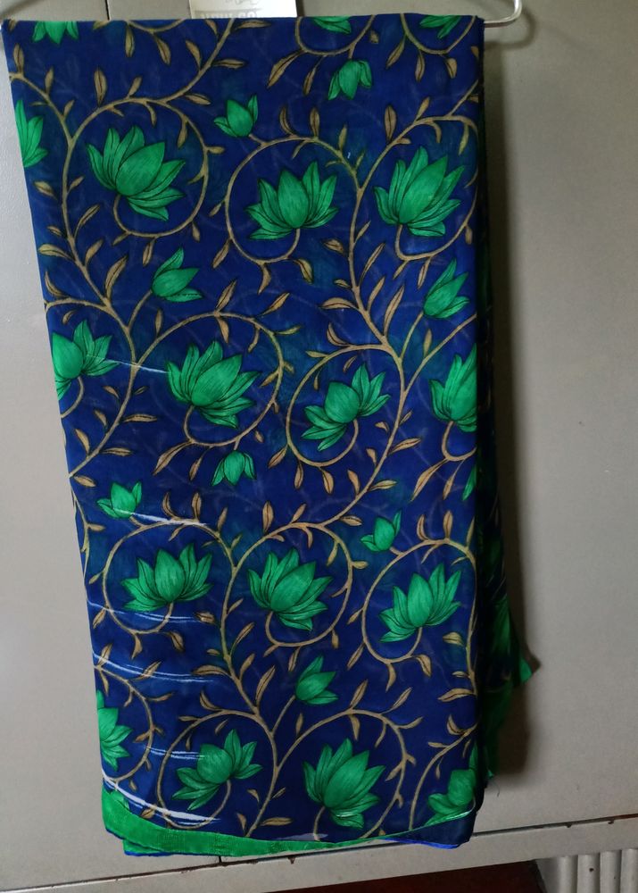 Blue Dailywear Saree