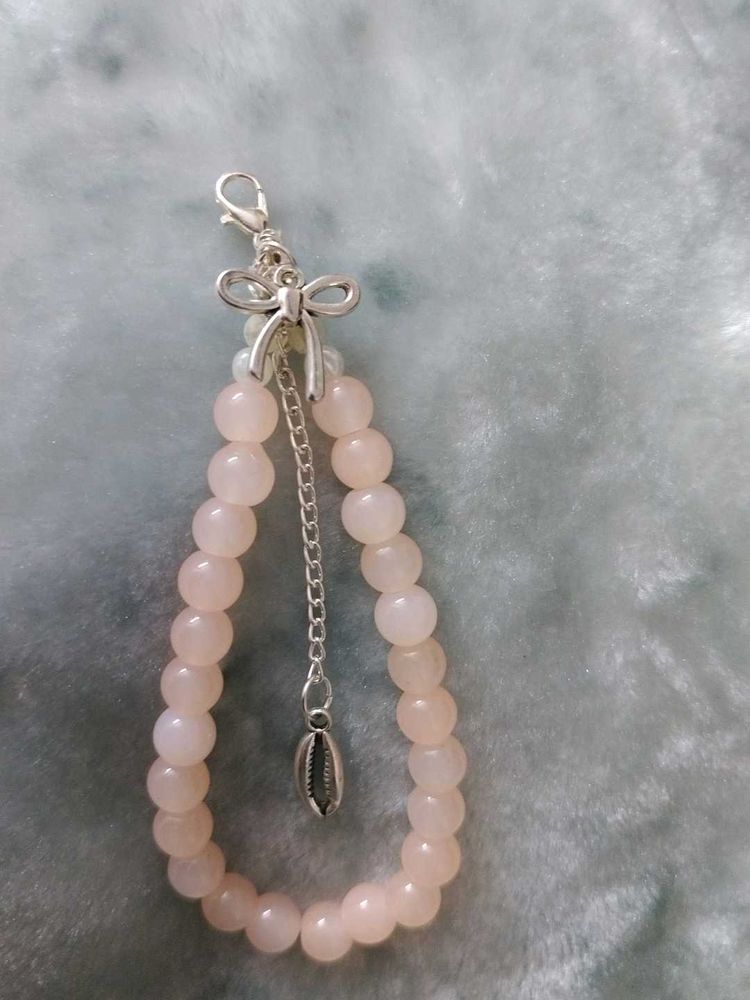 Rose gold colour Beaded Bracelet