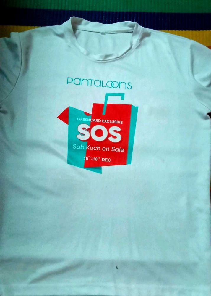 Pantaloons White Graphic T-Shirt