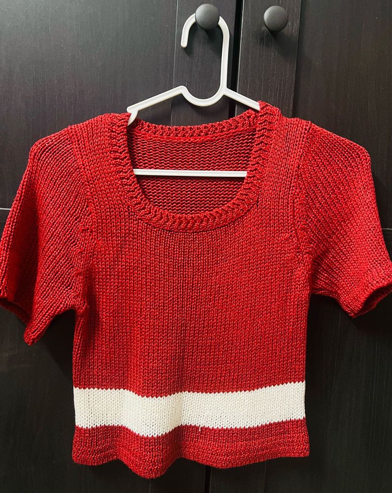 Red Crop Top