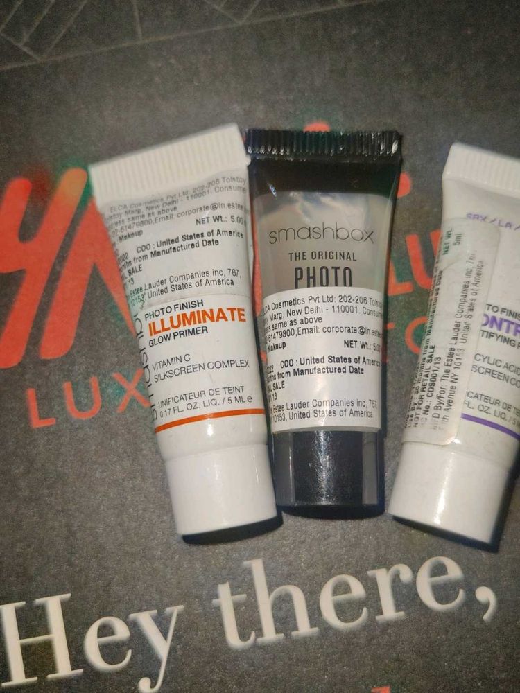 Smashbox Photo Finish Primers (3 travel sizes)
