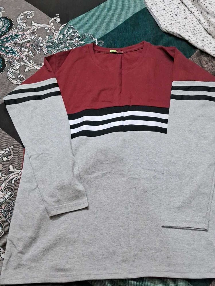 Color Block Long Sleeve T-Shirt (xxl)