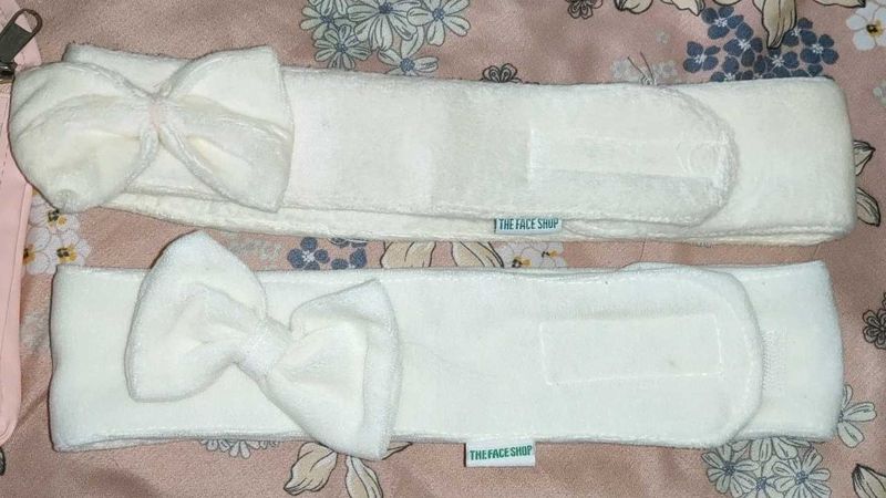 2Pair Of Headbands &amp; Transparent Ziplock Bag