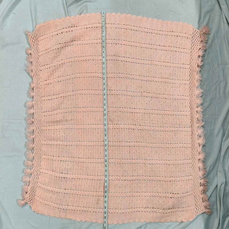 Vintage Crocheted Throw Blanket