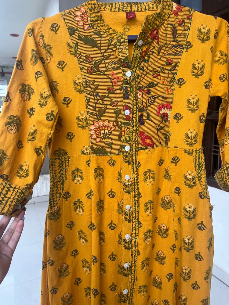 Mustard Color Kurta