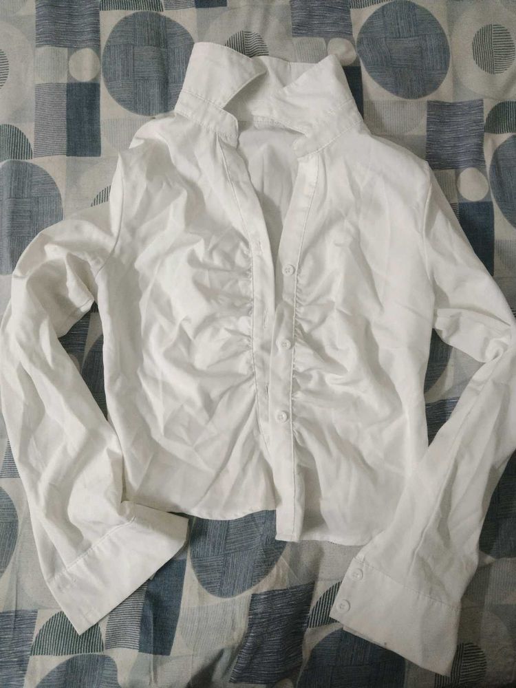 Gathered Placket Blouse