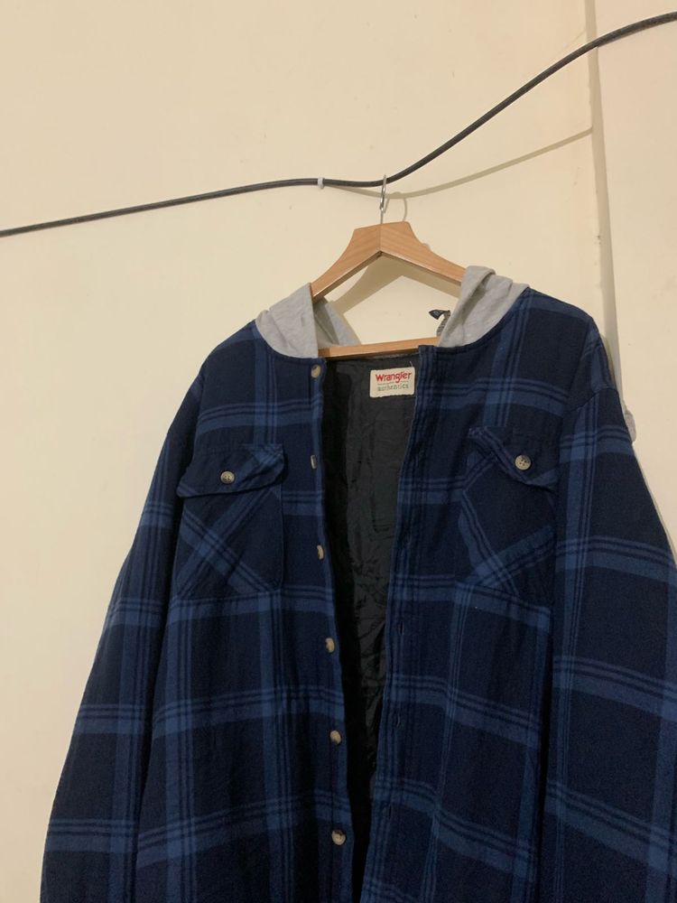 Wrangler Hooded Flannel Jacket