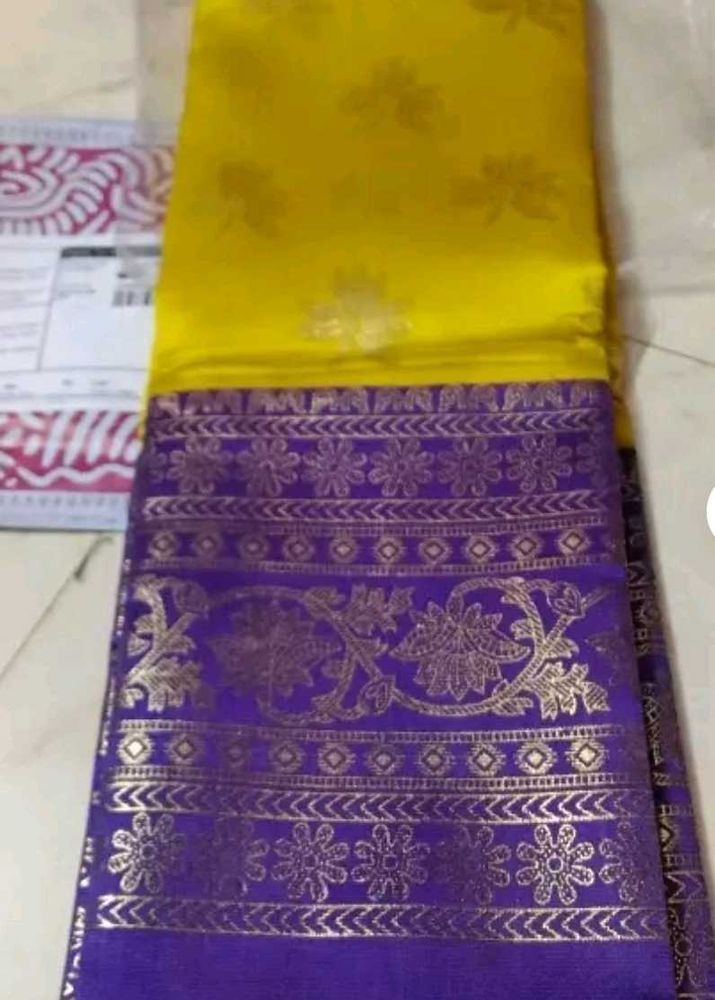 Beautiful Mysore Art Silk Saree Brand New