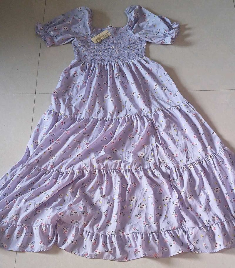 Berrylush Shirred Maxi Dress