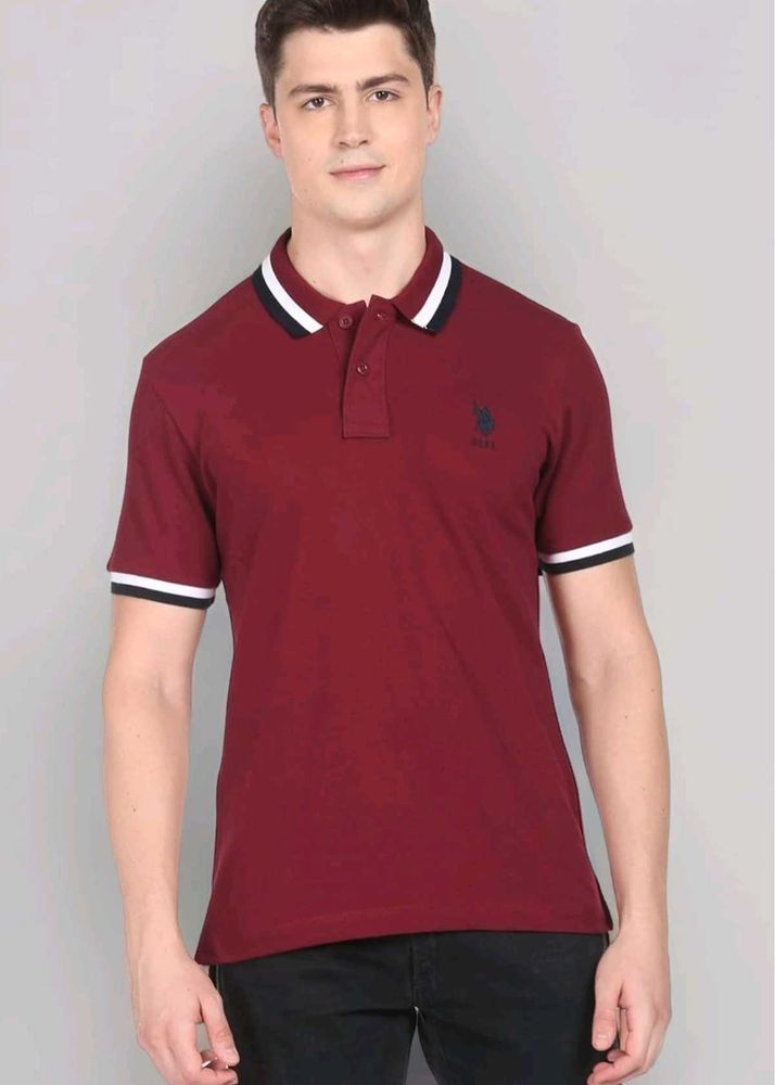 US Polo Assn. Maroon T-shirt