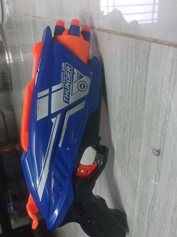 fibre gun with fiber and sponge bullets