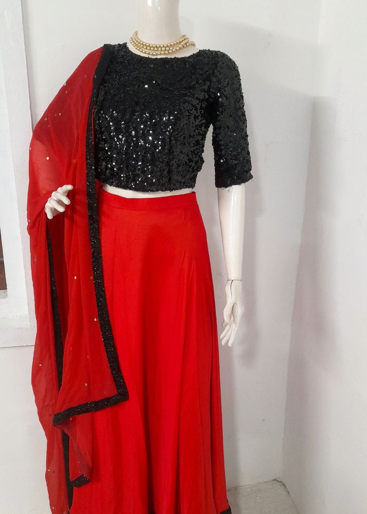 Shell Worked Lehenga Choli