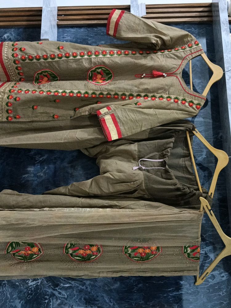 Kurta Salwar Dupatta Cotton Set