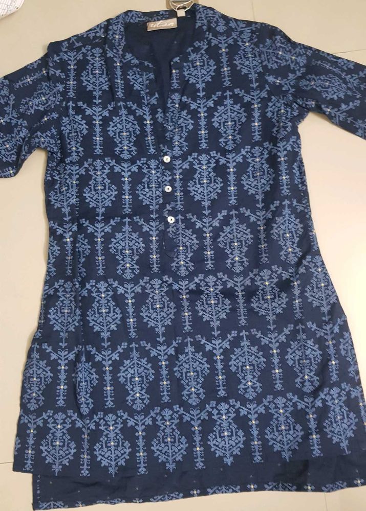 New Westside Blue Short Kurta