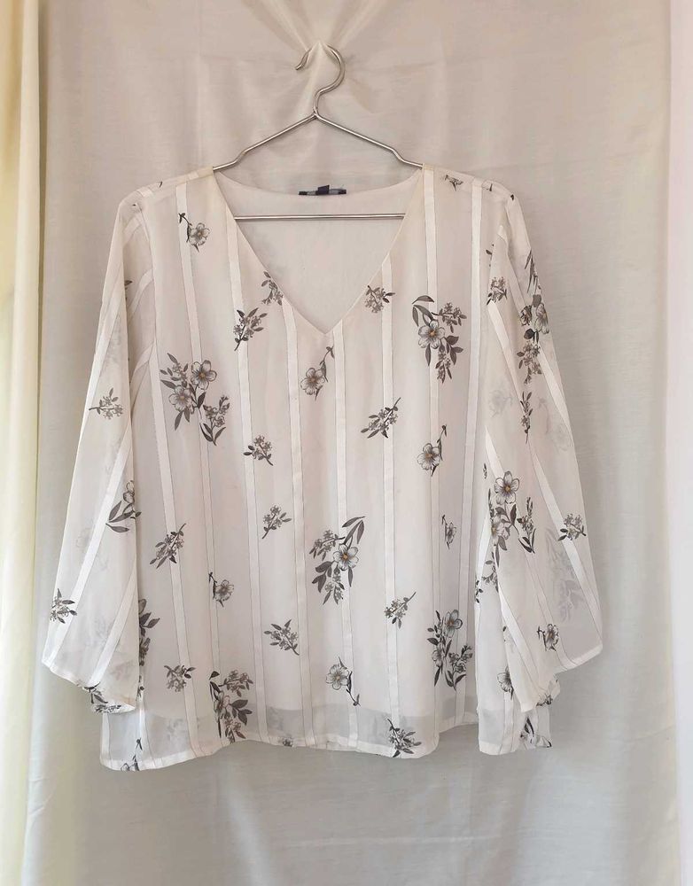 Floral Striped Blouse