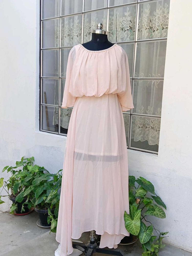 Peach Flow Dress