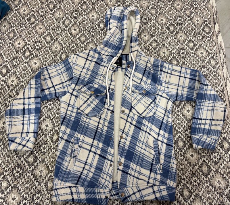 Plaid Hooded Jacket