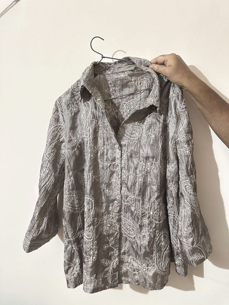 Designer Grey Shirt