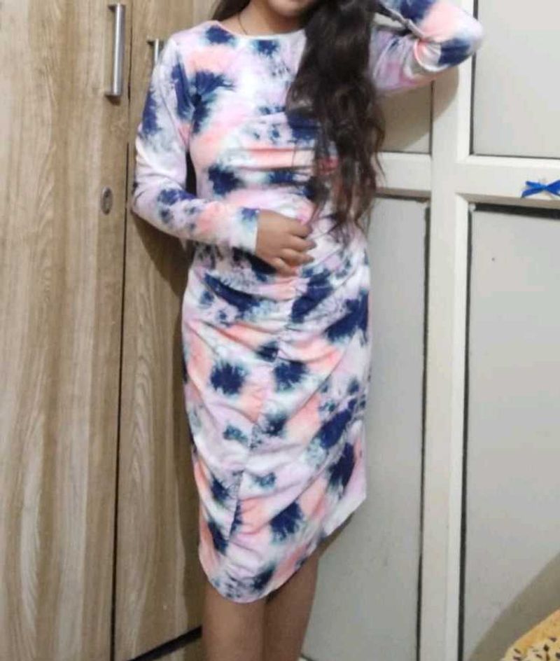 Tie-Dye Bodycon Dress