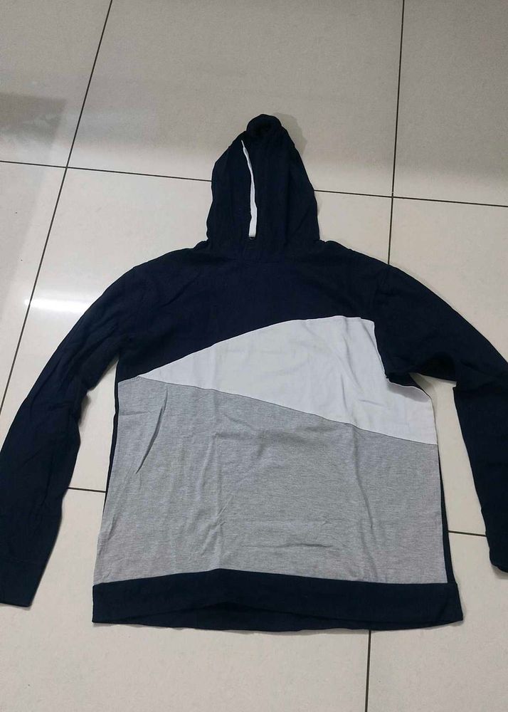 Stylish Color Block Hoodie