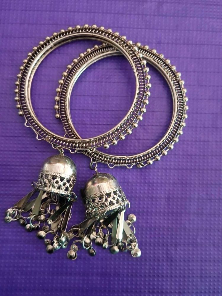Oxidized Silver Bangles