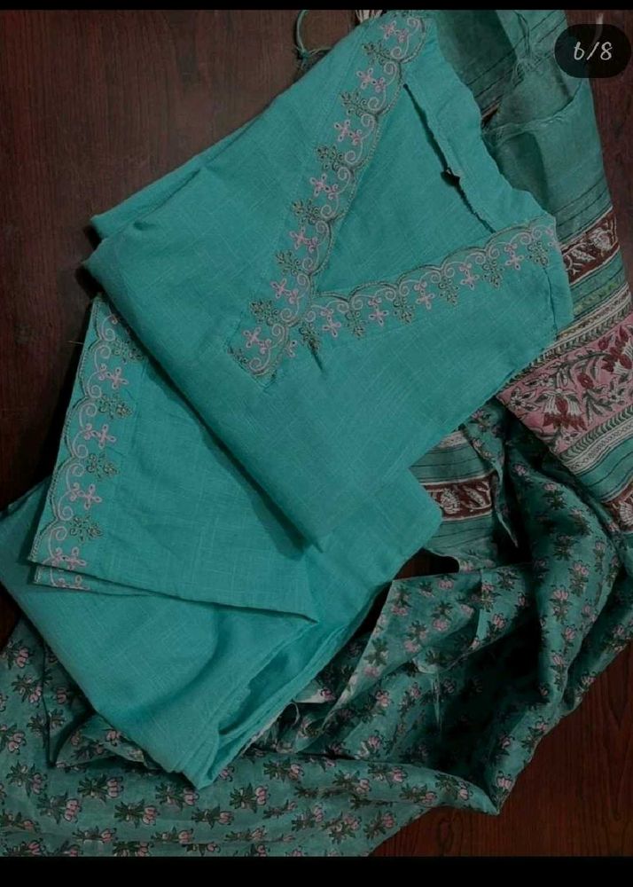 Pure Khadi Cotton 3 Piece Set