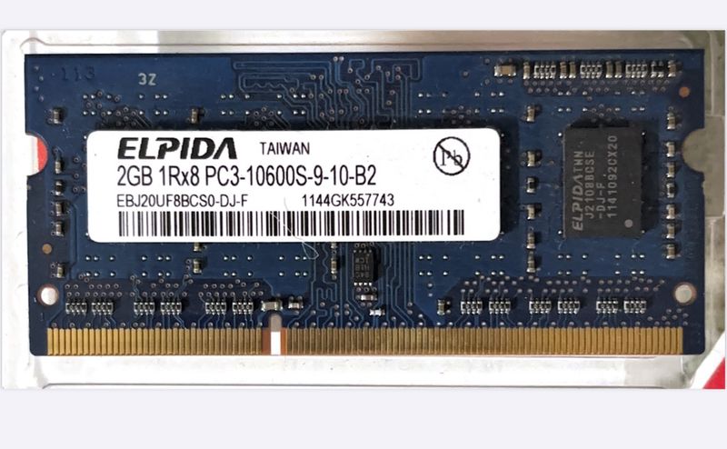 Laptop DDR3 Sdram 2 Gb