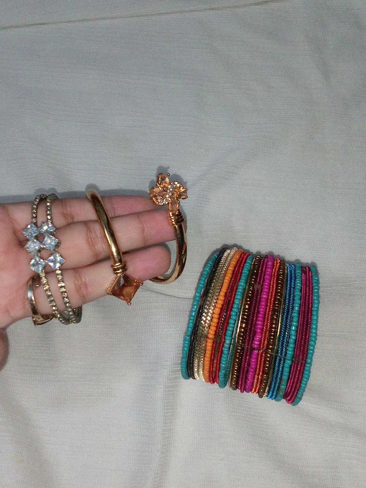 cuff bangles and bracelet