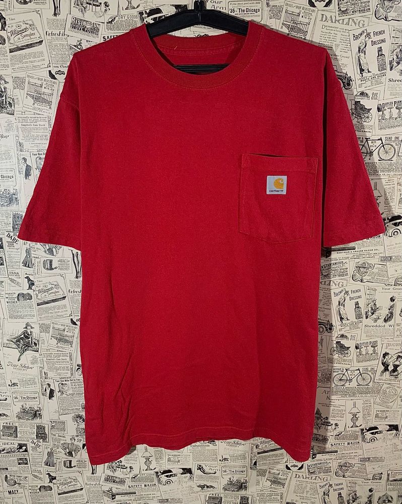 Red Carhartt Pocket T-Shirt