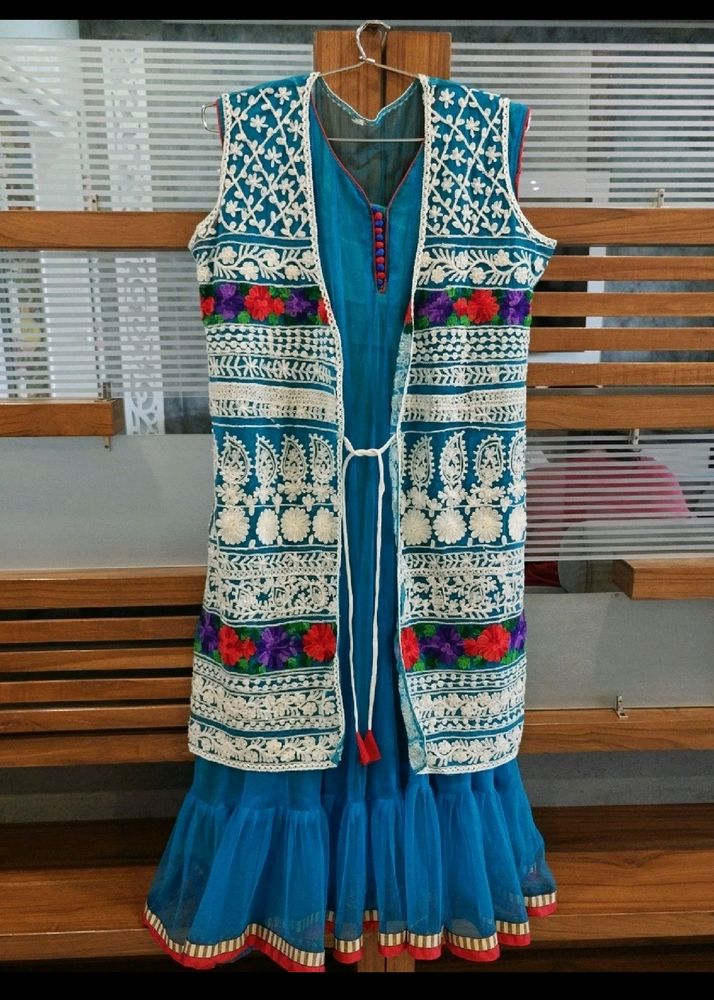 Kurta With Embroidered Jacket