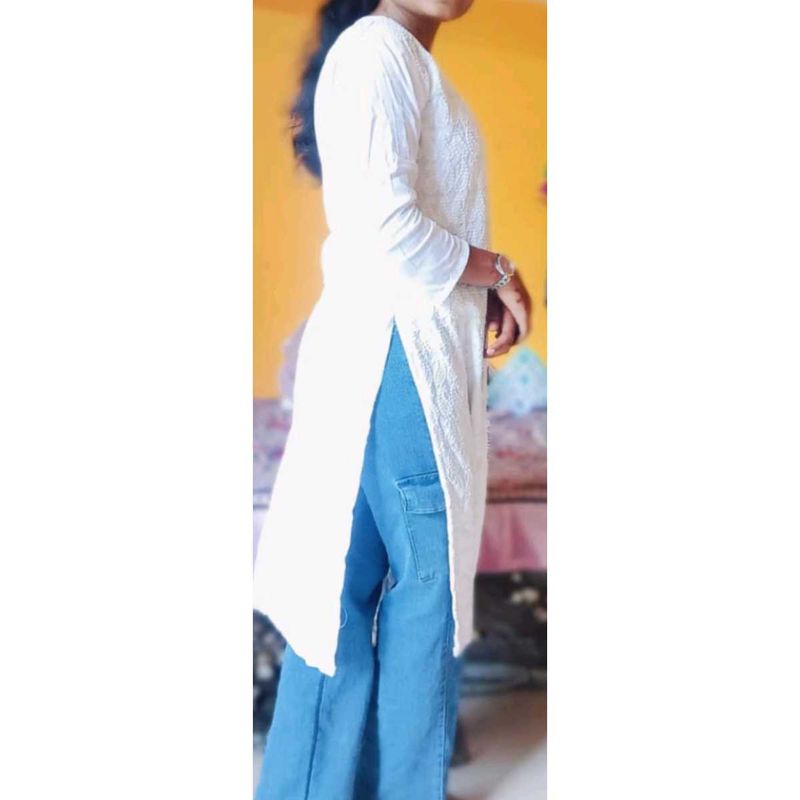 White Kurti