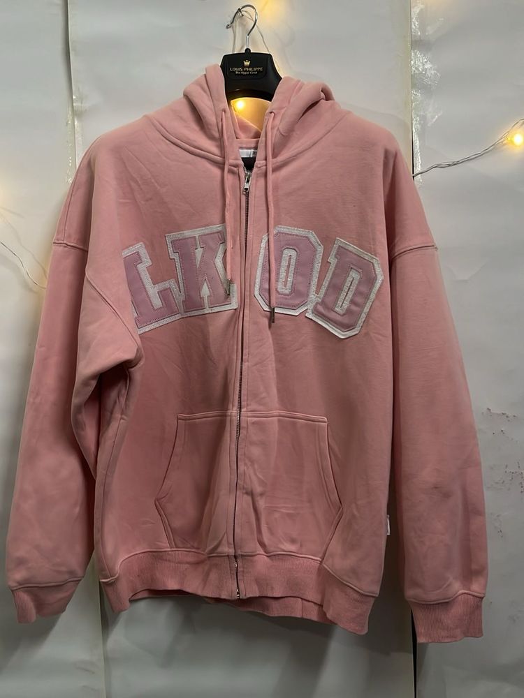 LKOD Pink Zip-Up Hoodie