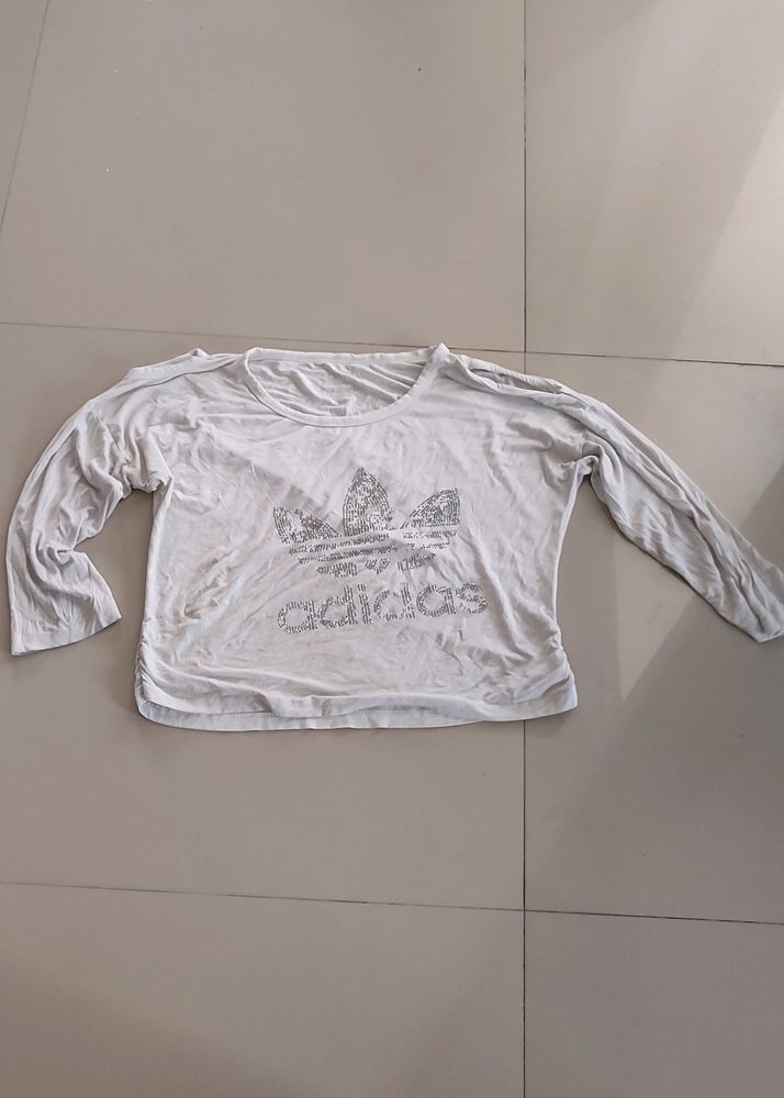 Cut Shoulder Top For Women With Sando T Shirt