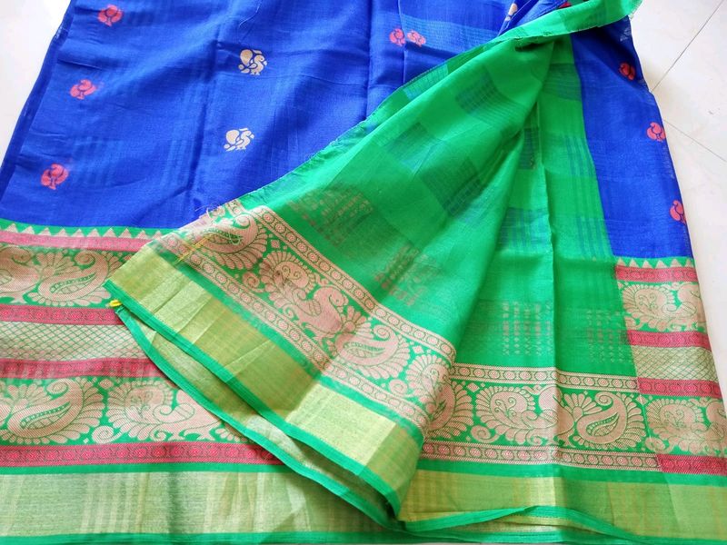 🆕 OFFER BLUE SAREE💙💚✨