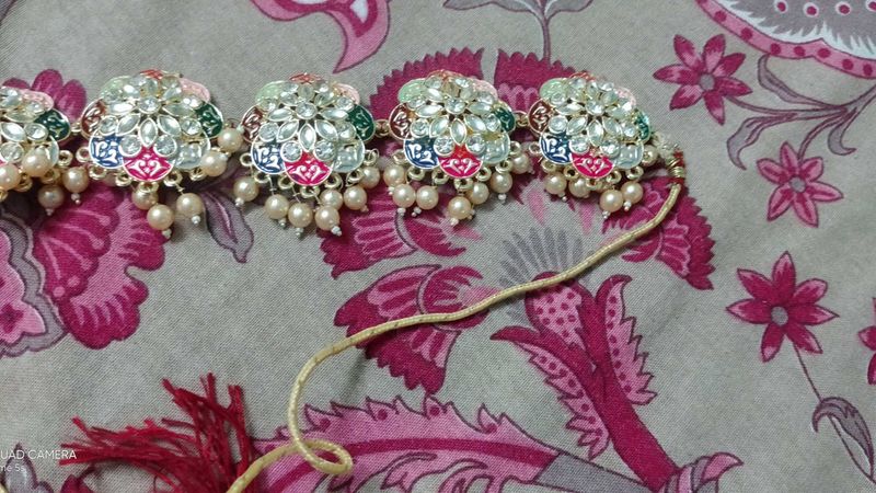 Kundan &amp; Pearl Hair Accessory