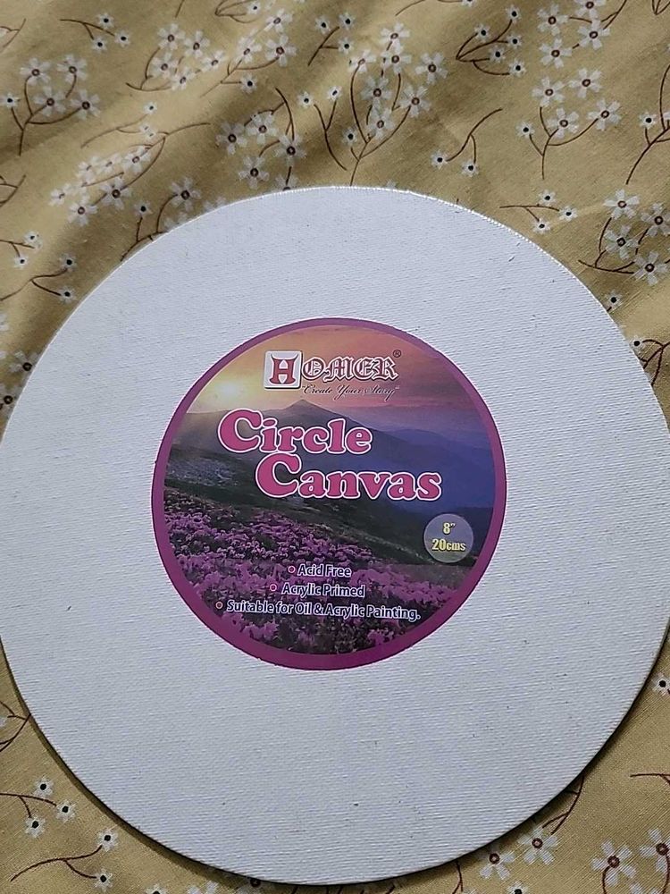 Homer Circle Canvas - 8 inch