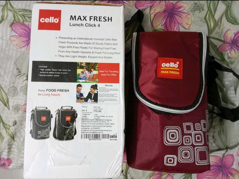 CELLO MF Click Polypropylene Lunch Box Set, 300ml