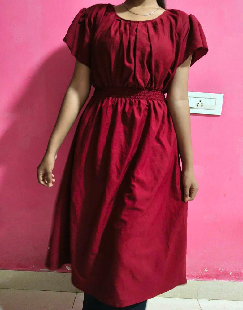 Rust Red Dress