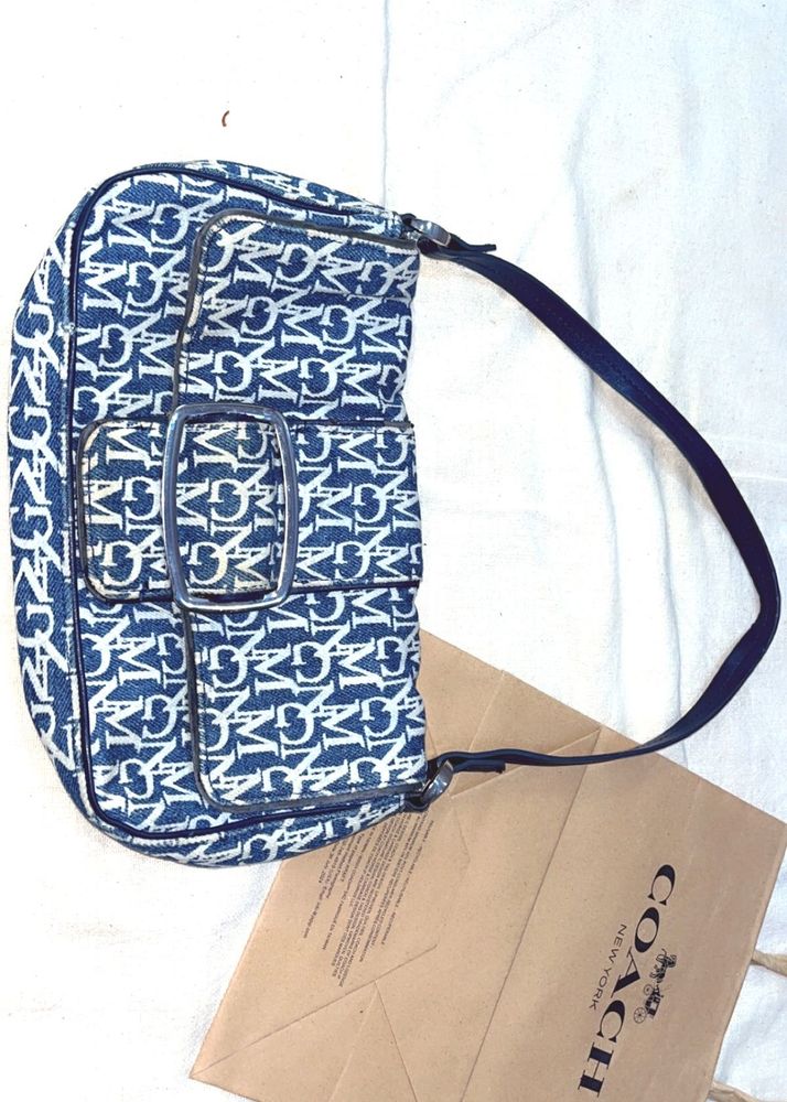 MANGO Y2K Denim Handbag