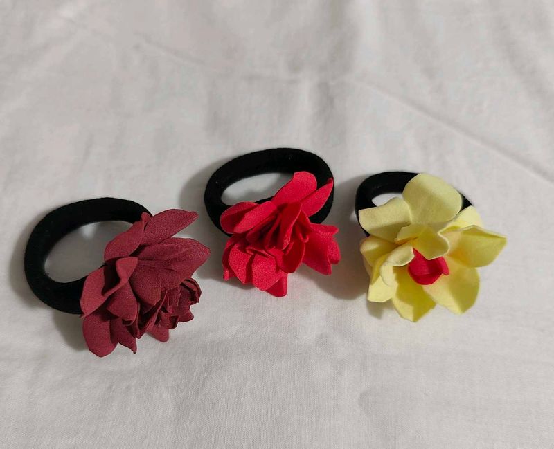 Floral Hair Tie Set