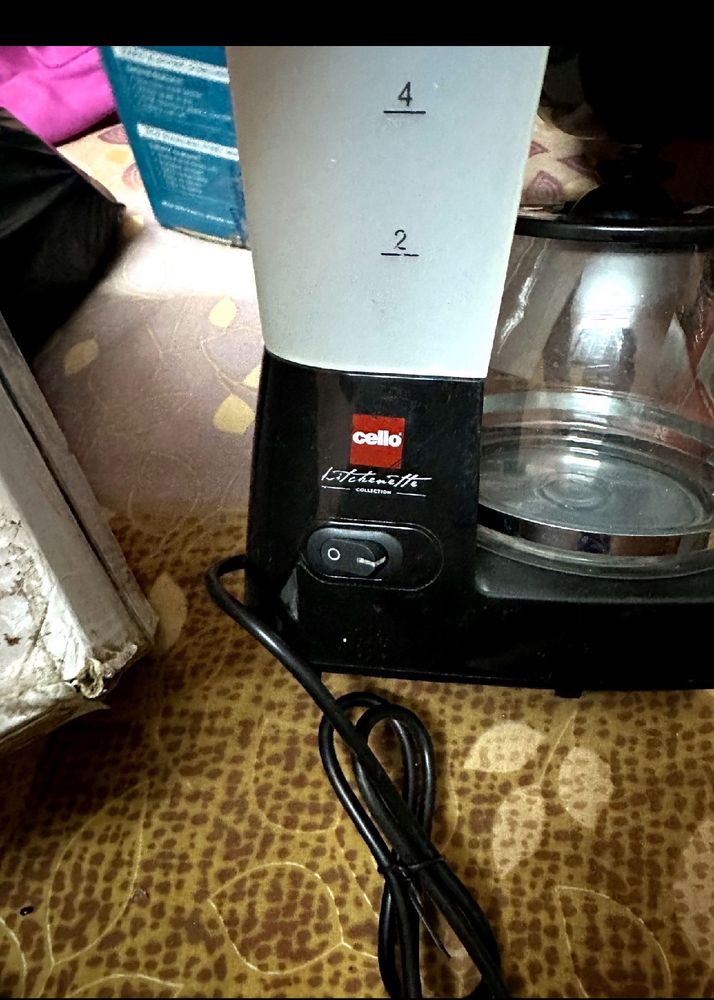 Cello Coffee Maker Machine Unused Little Sratche
