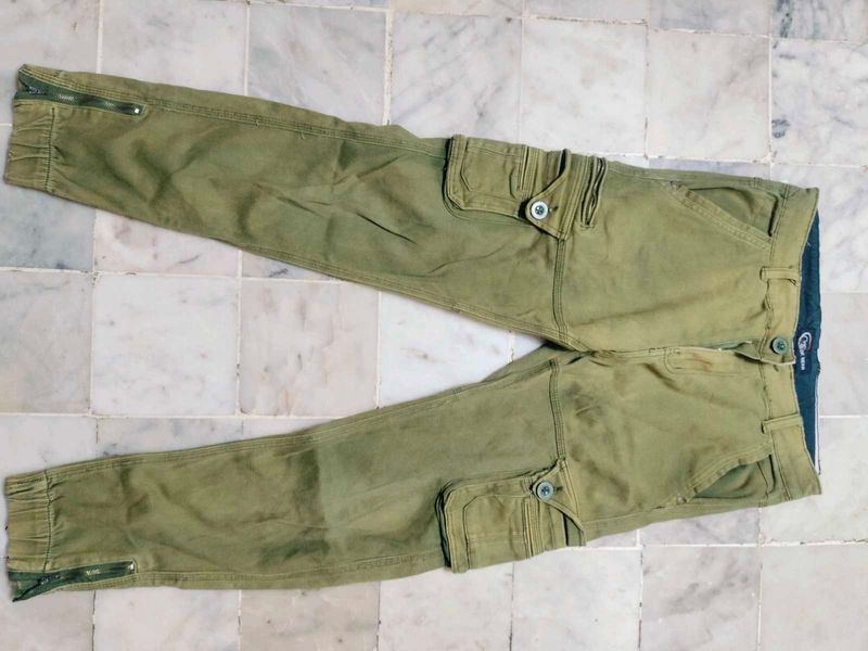 Trouser Pant Mehndi Green Colour